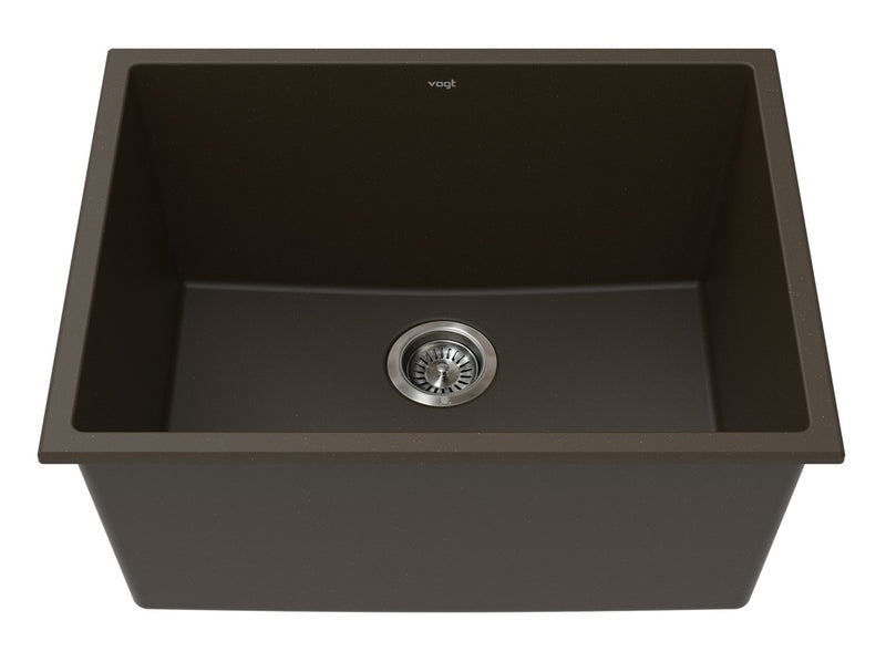 Vogt Mitterdorf GS 25" Single-Bowl Vogranite Laundry Sink – Java Brown – KS.2519.M03G-61