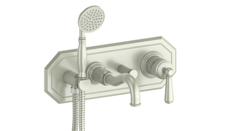 Vogt Carinthia Wall-Mount Tub Filler – Brushed Nickel – BF.C1.2220.BN