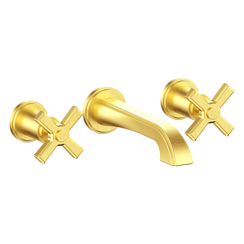 Vogt Zehn Wall-Mount Bathroom Sink Faucet – Brushed Gold – BF.Z4.1500.BG