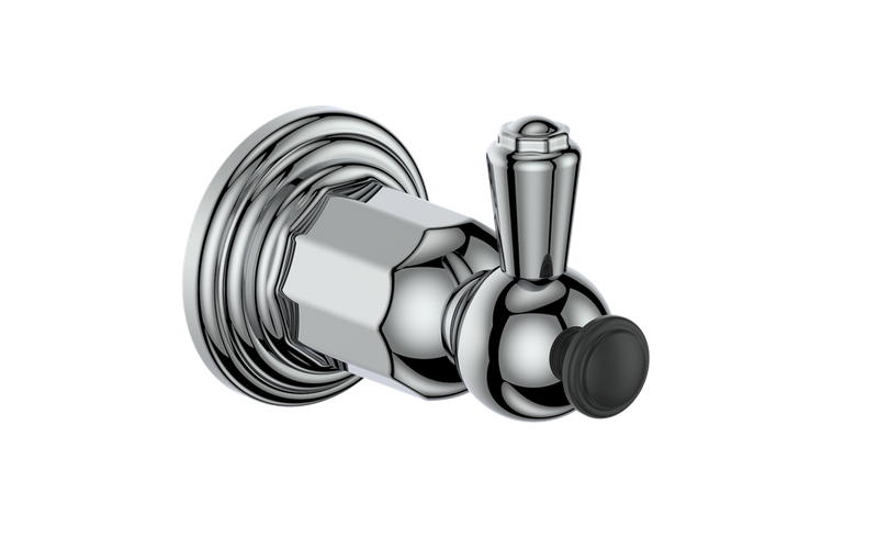 Vogt Carinthia Robe Hook – Chrome / Matte Black – BA.0310.CB
