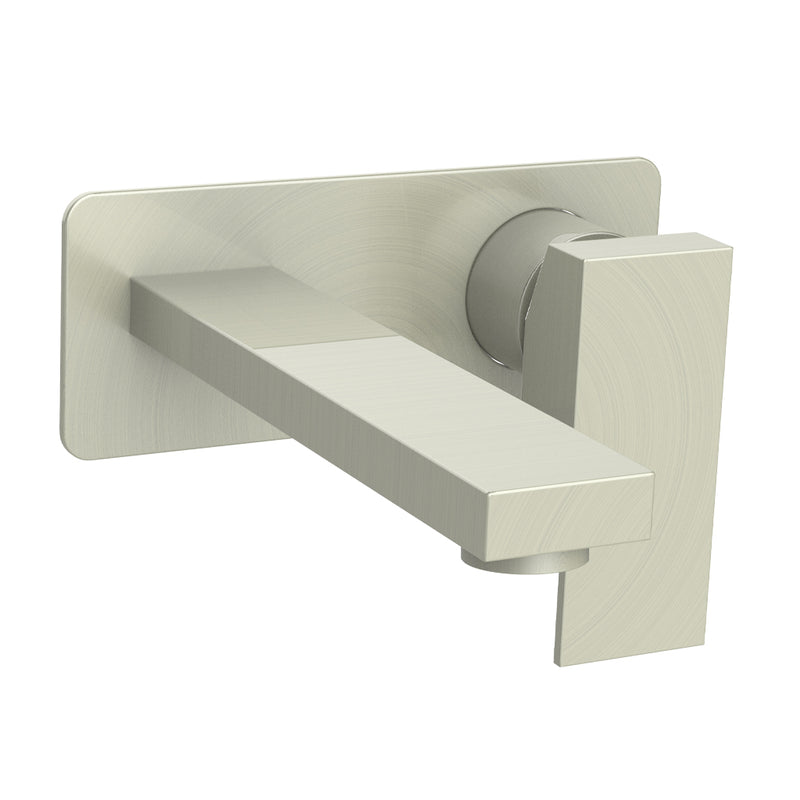 Vogt Kapfenberg Wall-Mount Bathroom Sink Faucet with Single Face Plate – Brushed Nickel – BF.KG.1410.BN