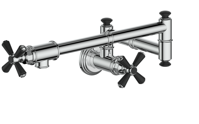 Vogt Carinthia Kitchen Pot Filler – Chrome / Matte Black – KF.CA.23.CB