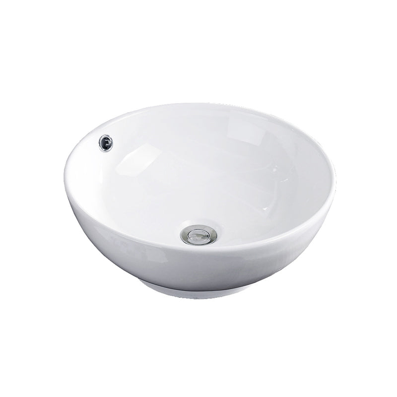 Vogt Durn 16" Round Porcelain Vessel Bathroom Sink – BS.1616.D24-60