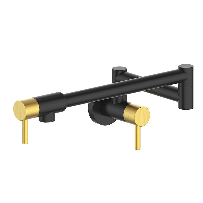 Vogt Dornbirn Kitchen Pot Filler – Matte Black / Brushed Gold – KF.DN.12.BGB
