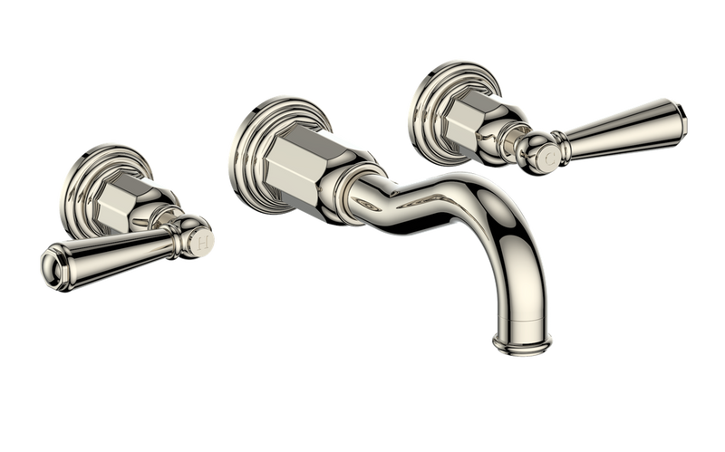 Vogt Carinthia 8" Widespread Wall-Mount Bathroom Sink Faucet – Polished Nickel – BF.C1.1520.PN
