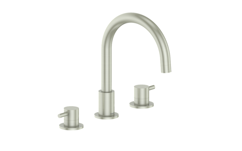 Vogt Worgl 8" Widespread Faucet with Pop-Up – Brushed Nickel – BF.WL.1301.BN
