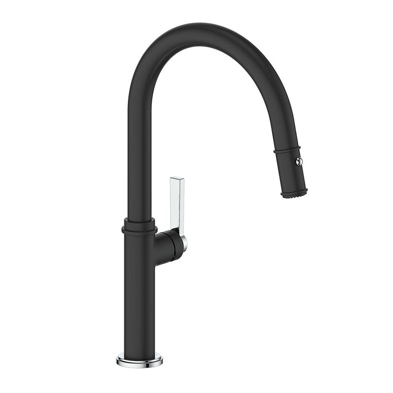 Vogt Zehn Pull-Down Kitchen Faucet – Matte Black / Chrome – KF.16ZN.1112.CB
