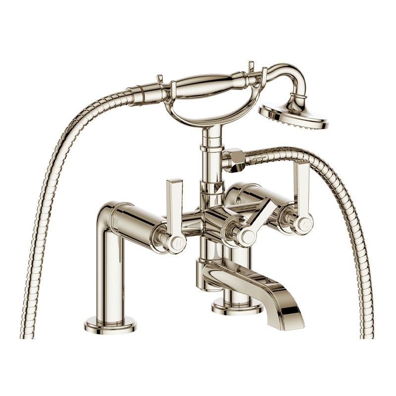 Vogt Zehn 2-Hole Deck-Mount Tub Filler – Polished Nickel – BF.Z1.2000.PN