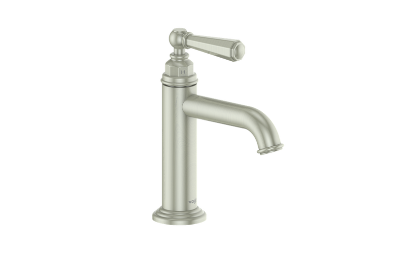 Vogt Carinthia Single-Hole Bathroom Sink Faucet with Pop-Up Drain – Brushed Nickel – BF.C2.1001.BN