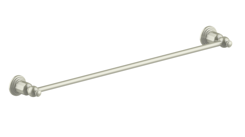 Vogt Carinthia 24" Towel Bar – Brushed Nickel – BA.0410.BN