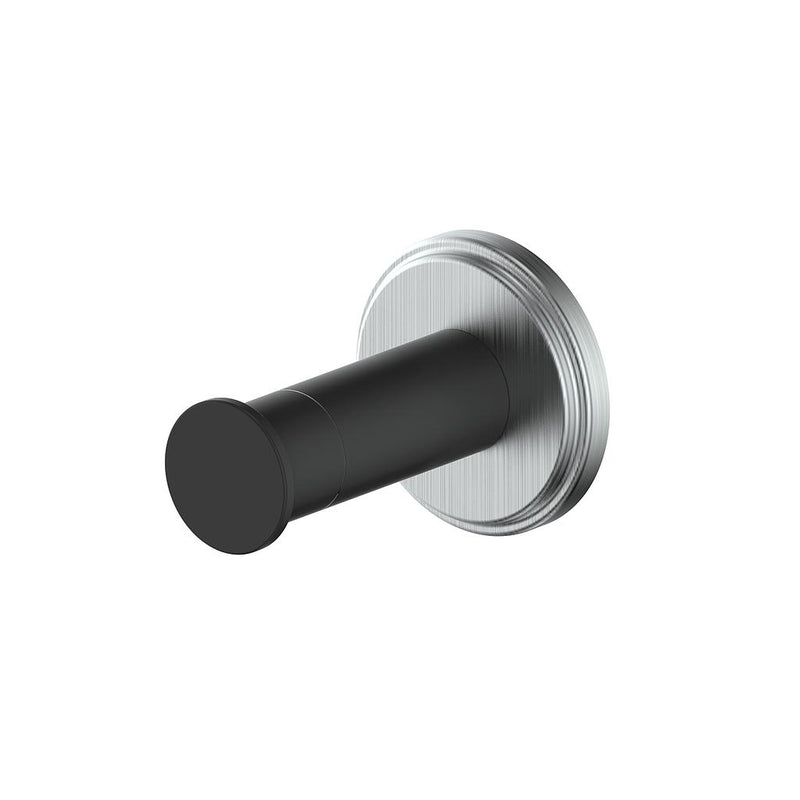 Vogt Zehn Robe Hook – Matte Black / Stainless Steel – BA.0309.SB