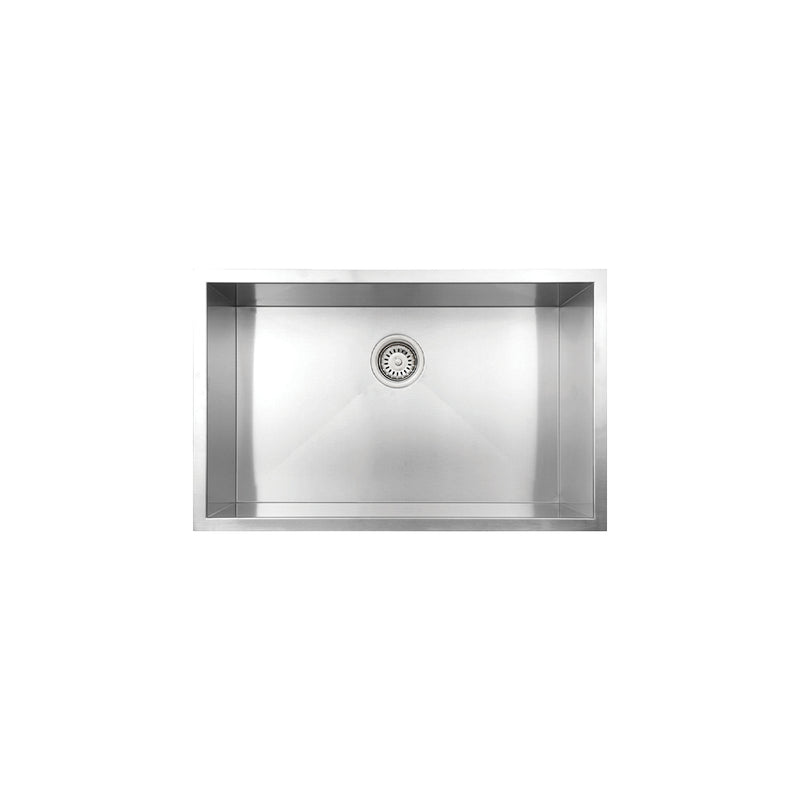 Vogt Graz 18Z 30" Single-Bowl 18-Gauge Stainless Steel Undermount Kitchen Sink with Bottom Grid – KS.3018.G18Z-63