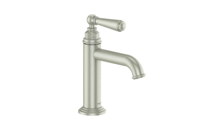 Vogt Carinthia Single-Hole Bathroom Sink Faucet with Pop-Up Drain – Brushed Nickel – BF.C1.1001.BN