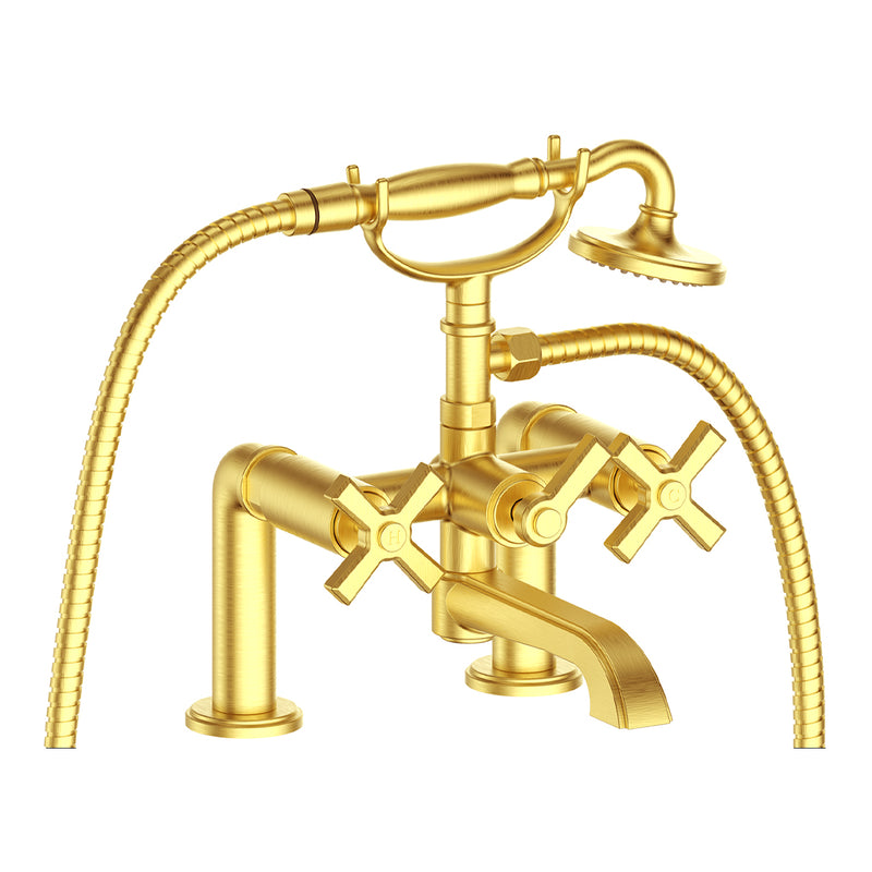 Vogt Zehn 2-Hole Deck-Mount Tub Filler – Brushed Gold – BF.Z4.2000.BG