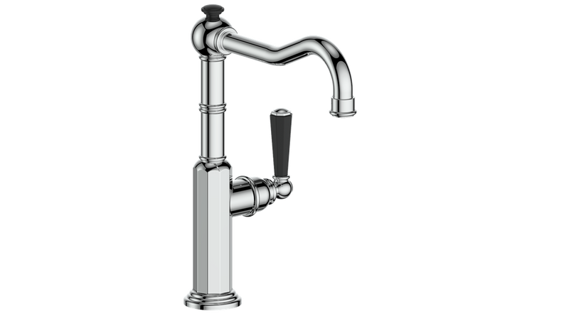 Vogt Carinthia Kitchen Bar & Prep Faucet – Chrome  Matte Black – KF.12CA.2200.CB