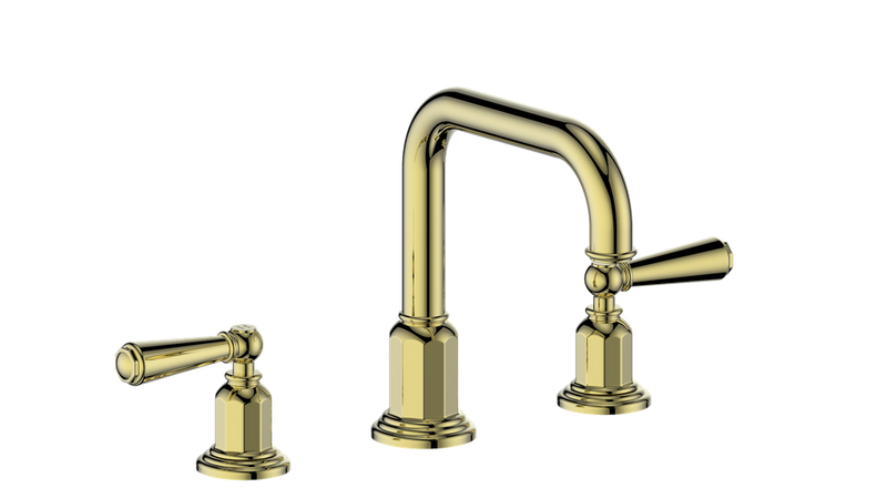 Vogt Carinthia 8" Widespread Bathroom Sink Faucet with Pop-Up Drain – Brushed Gold – BF.C1.1331.BG