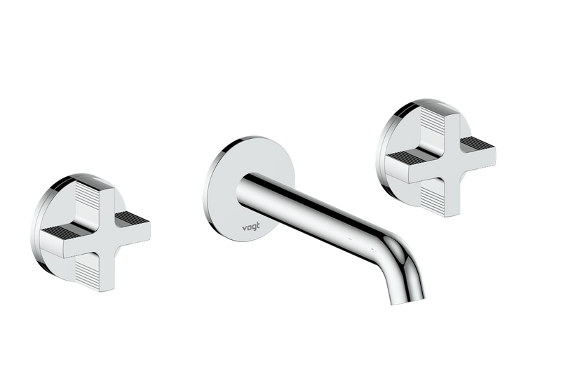 Vogt Mond 8" Widespread Wall-Mount Bathroom Sink Faucet – Chrome – BF.M3.1500.CC
