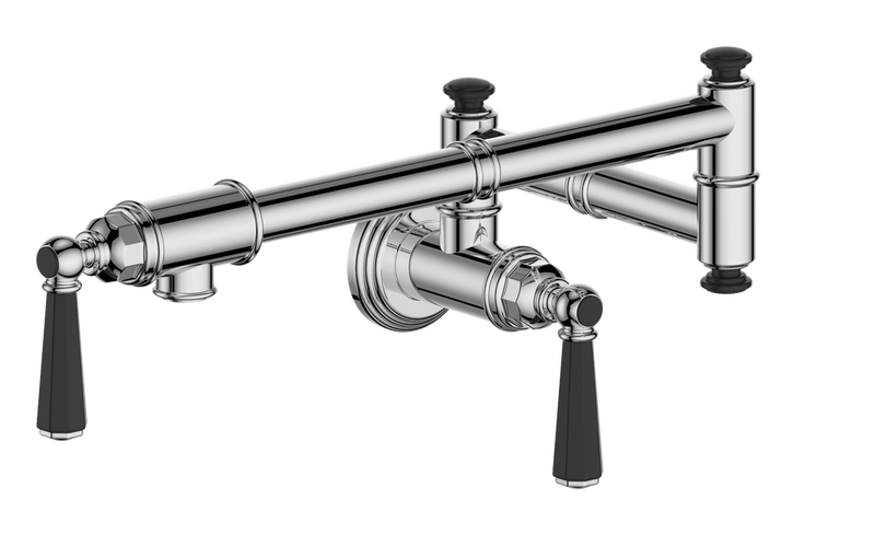 Vogt Carinthia Kitchen Pot Filler – Chrome / Matte Black – KF.CA.22.CB