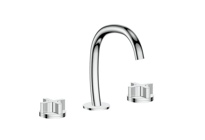 Vogt Mond 8" Widespread Bathroom Sink Faucet with Pop-Up Drain – Chrome – BF.M3.1331.CC