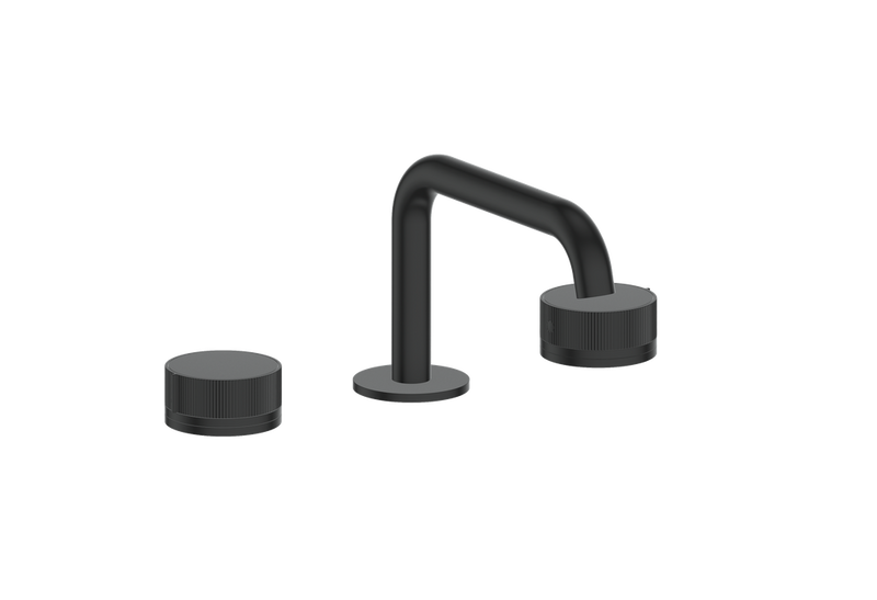 Vogt Mond 8" Widespread Bathroom Sink Faucet with Pop-Up Drain – Matte Black – BF.M1.1321.MB