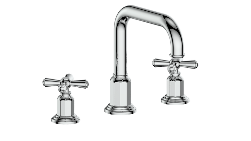 Vogt Carinthia 8" Widespread Bathroom Sink Faucet with Pop-Up Drain – Chrome – BF.C3.1331.CC