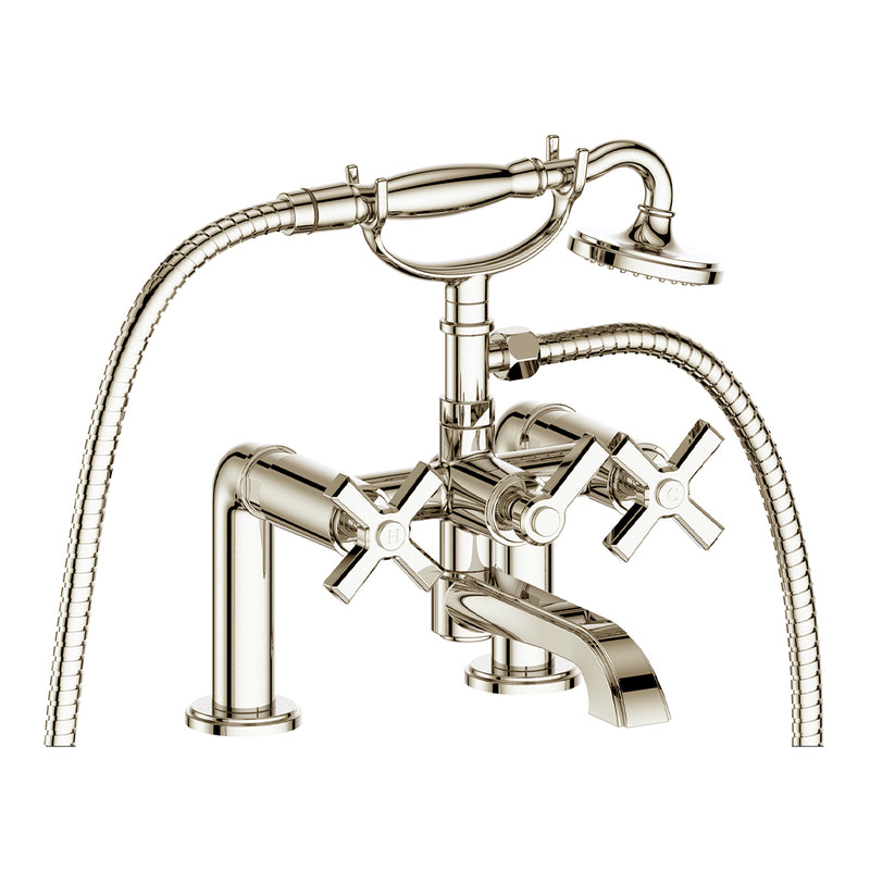 Vogt Zehn 2-Hole Deck-Mount Tub Filler – Polished Nickel – BF.Z4.2000.PN