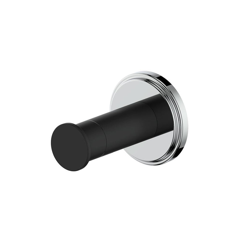 Vogt Zehn Robe Hook – Matte Black / Chrome – BA.0309.CB