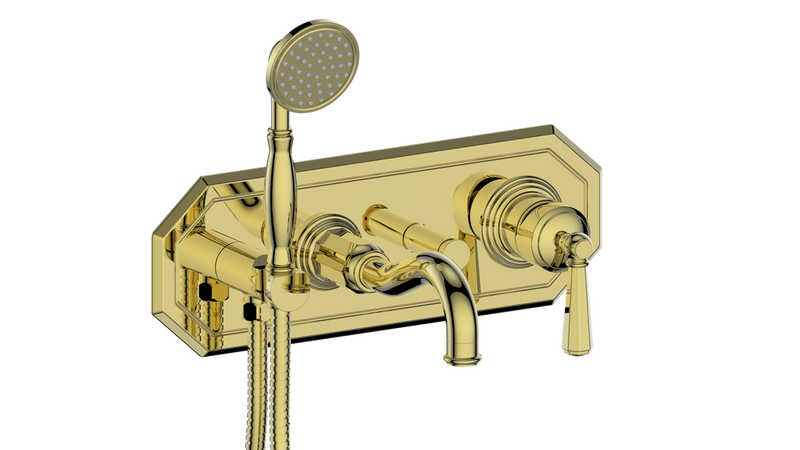 Vogt Carinthia Wall-Mount Tub Filler – Brushed Gold – BF.C2.2220.BG