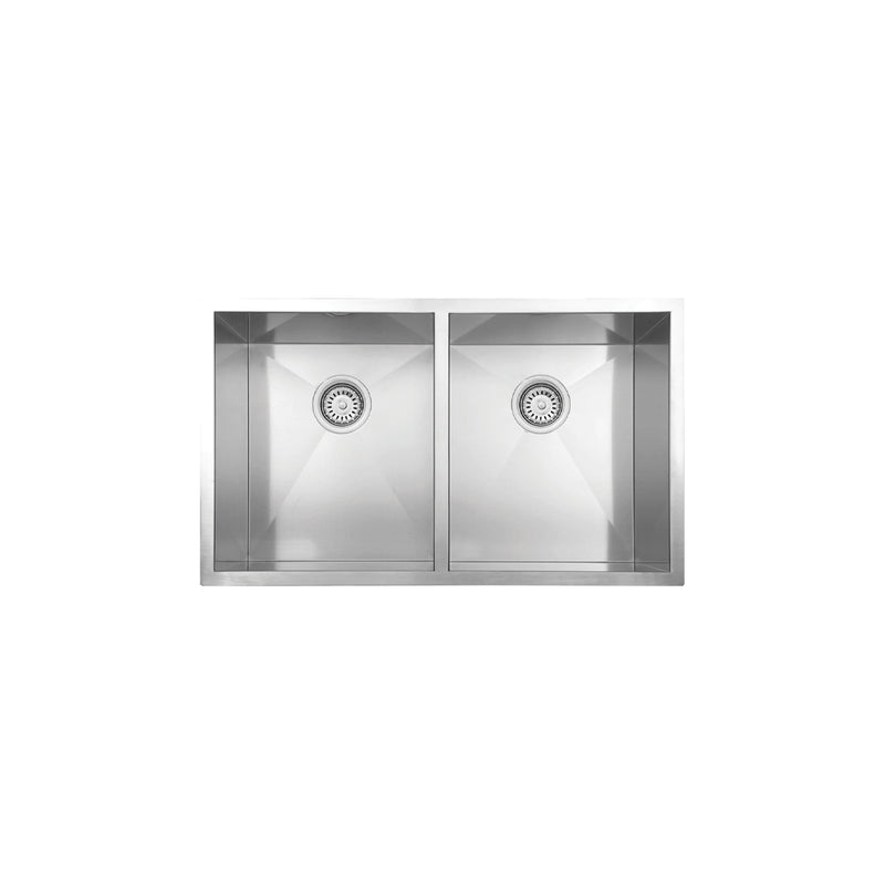 Vogt Bludenz 18Z 32" Low-Divide Double-Bowl 18-Gauge Stainless Steel Undermount Kitchen Sink – KS.3218.B18Z-61
