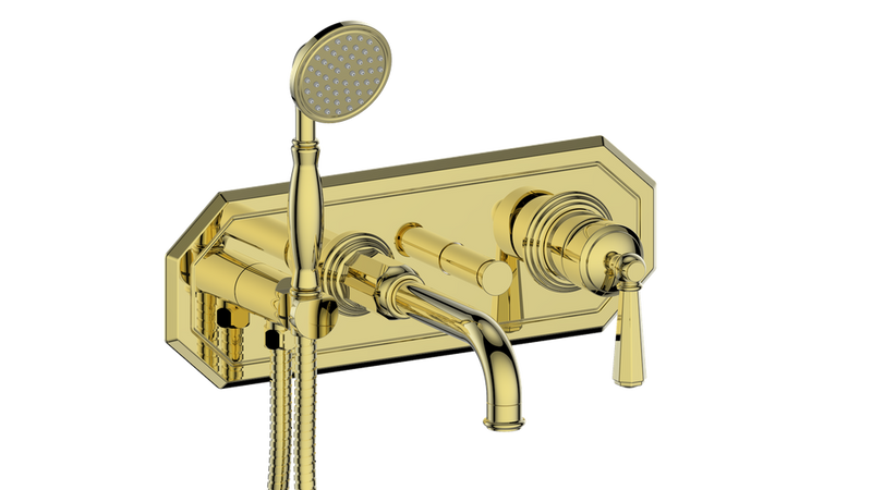 Vogt Carinthia Wall-Mount Tub Filler – Brushed Gold – BF.C2.2210.BG