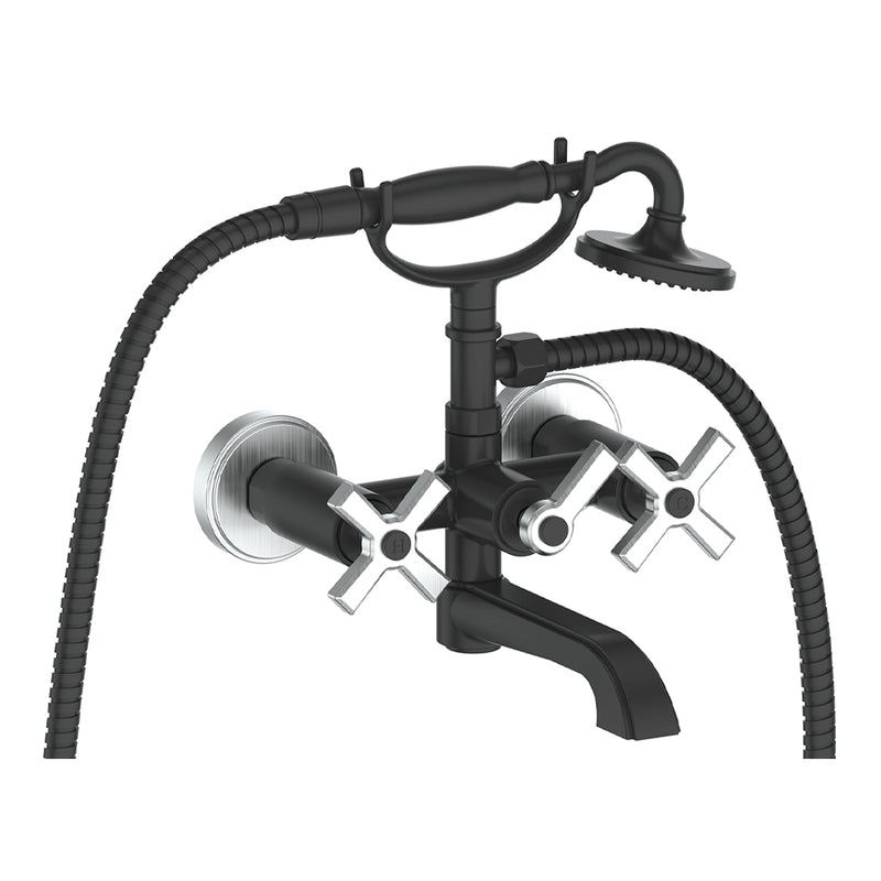 Vogt Zehn Wall-Mount Tub Filler – Matte Black / Stainless Steel – BF.Z4.2200.SB
