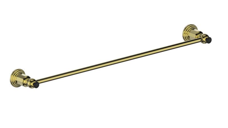 Vogt Carinthia 24" Towel Bar – Brushed Gold / Matte Black – BA.0410.BGB