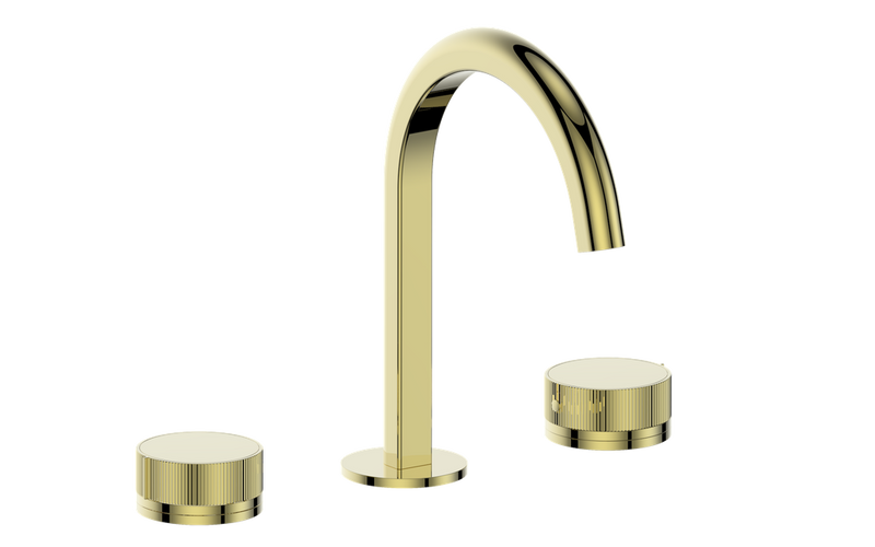 Vogt Mond 8" Widespread Bathroom Sink Faucet with Pop-Up Drain – Brushed Gold – BF.M1.1311.BG