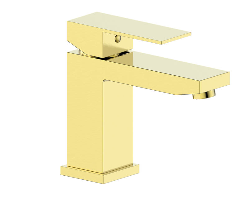 Vogt Kapfenberg Single-Hole Bathroom Sink Faucet with Pop-Up Drain – Brushed Gold – BF.KG.1011.BG