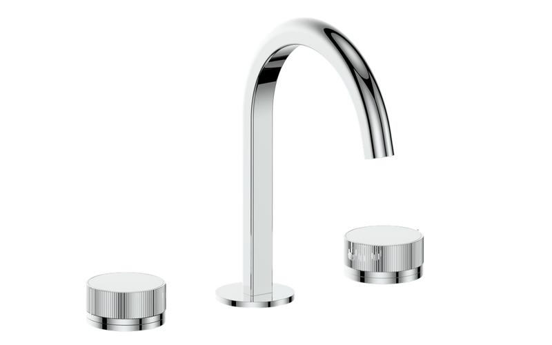 Vogt Mond 8" Widespread Bathroom Sink Faucet with Pop-Up Drain – Chrome – BF.M1.1311.CC