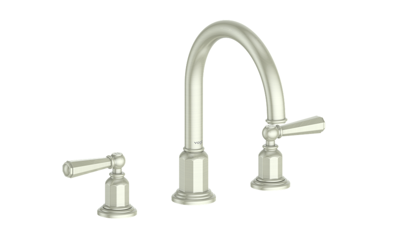 Vogt Carinthia 8" Widespread Bathroom Sink Faucet with Pop-Up Drain – Brushed Nickel – BF.C2.1311.BN