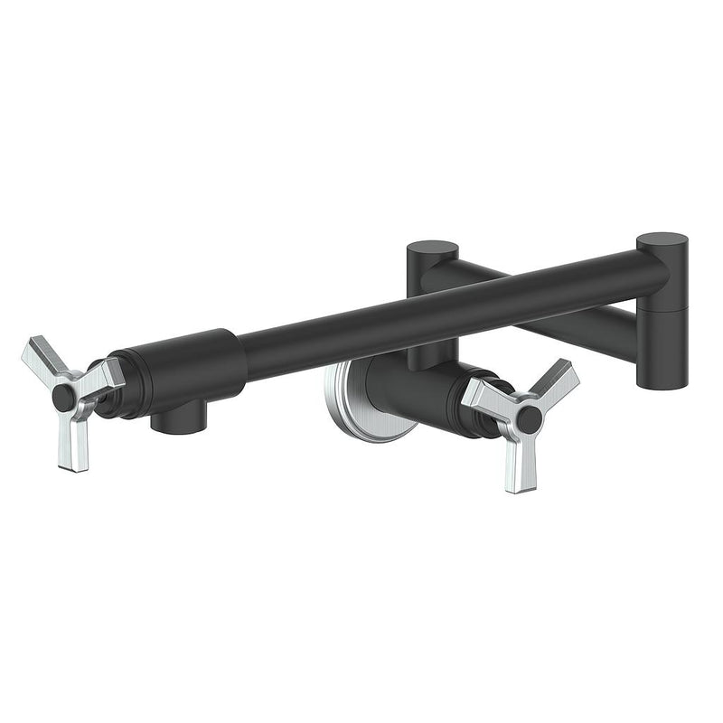 Vogt Zehn Kitchen Pot Filler – Matte Black / Stainless Steel – KF.ZN.13.SB