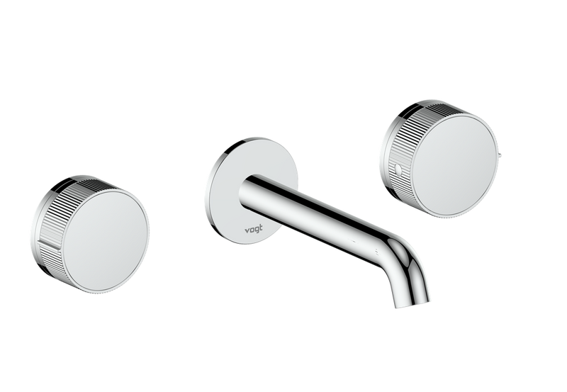 Vogt Mond 8" Widespread Wall-Mount Bathroom Sink Faucet – Chrome – BF.M1.1500.CC