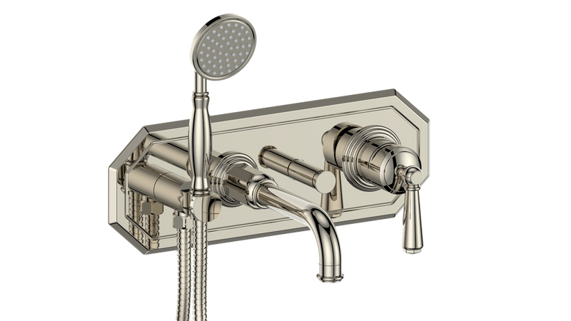 Vogt Carinthia Wall-Mount Tub Filler – Polished Nickel – BF.C1.2210.PN