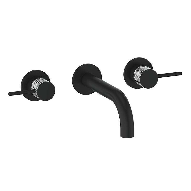 Vogt Drava Wall-Mount Bathroom Sink Faucet – Matte Black / Chrome – BF.DA.1500.CB
