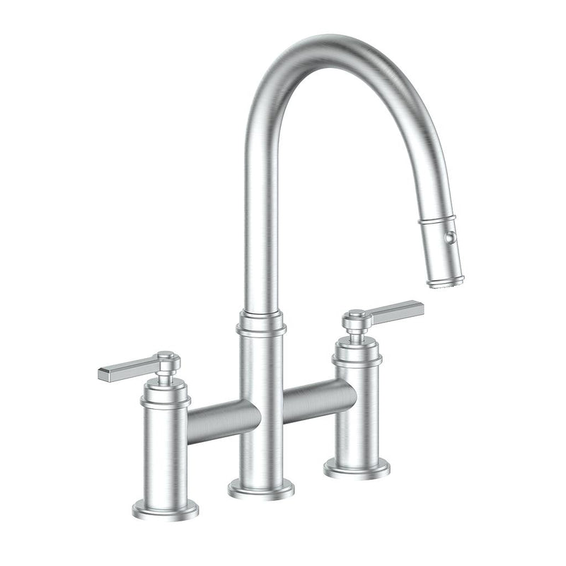 Vogt Zehn Pull-Down Bridge Kitchen Faucet – Stainless Steel – KF.17ZN.1112.SS