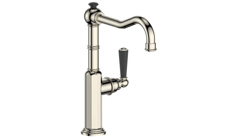 Vogt Carinthia Kitchen Bar & Prep Faucet – Polished Nickel  Matte Black – KF.12CA.2200.PB