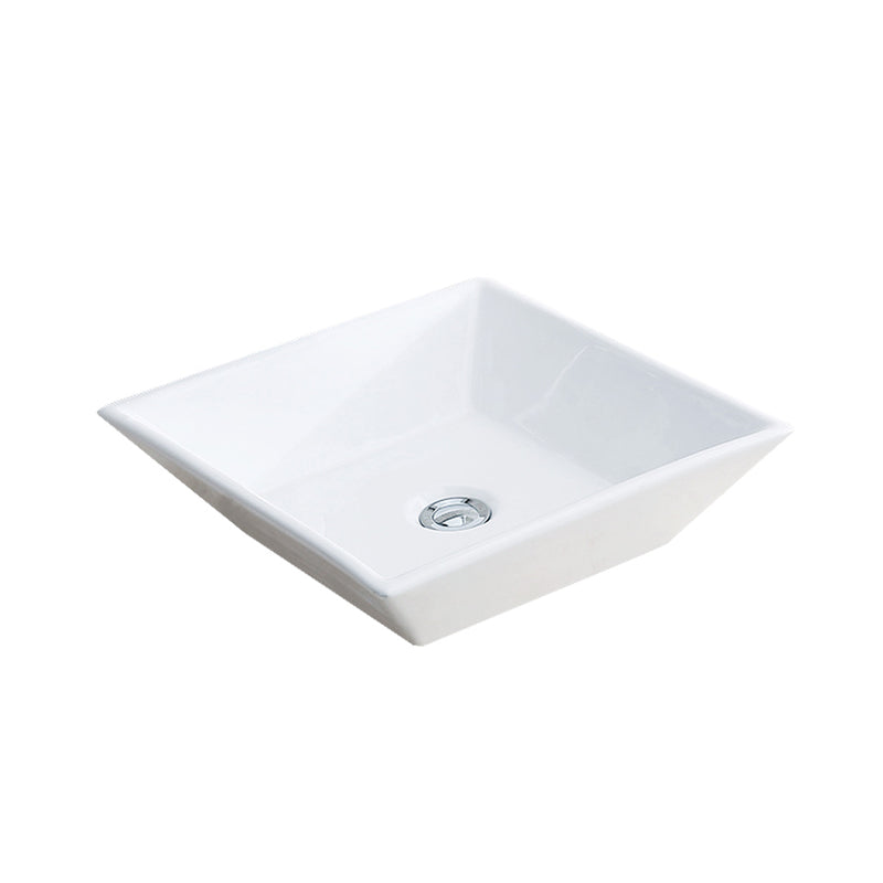 Vogt Alland 16" Square Porcelain Vessel Bathroom Sink – BS.1616.A23-60