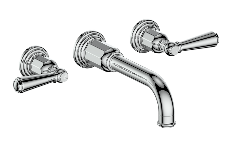 Vogt Carinthia 8" Widespread Wall-Mount Bathroom Sink Faucet – Chrome – BF.C1.1510.CC