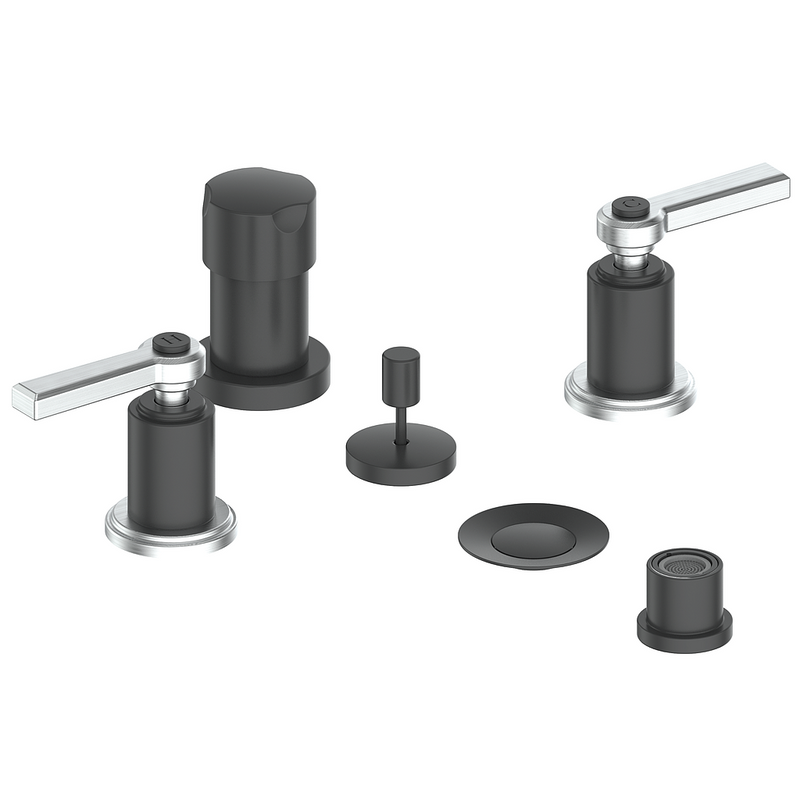 Vogt Zehn Bidet Faucet – Matte Black / Stainless Steel – BF.Z1.3000.SB
