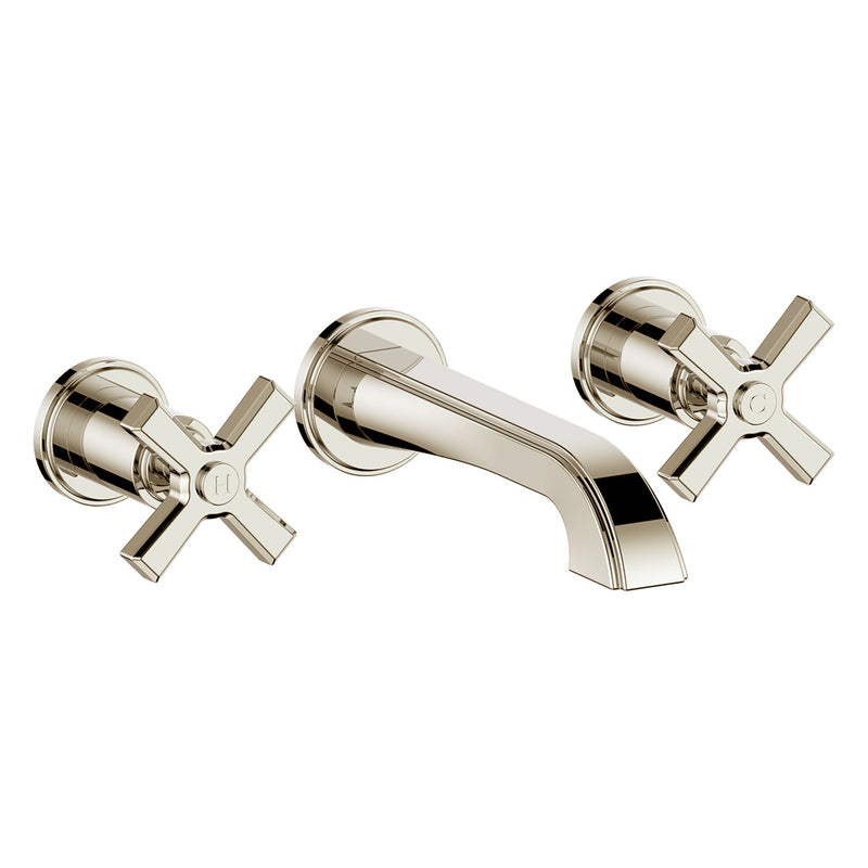 Vogt Zehn Wall-Mount Bathroom Sink Faucet – Polished Nickel – BF.Z4.1500.PN