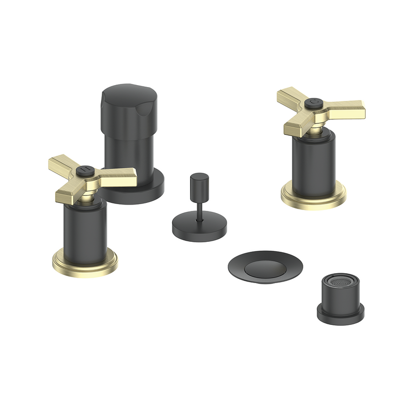 Vogt Zehn Bidet Faucet – Matte Black / Brushed Gold – BF.Z3.3000.BGB