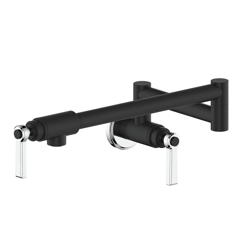 Vogt Zehn Kitchen Pot Filler – Matte Black / Chrome – KF.ZN.11.CB