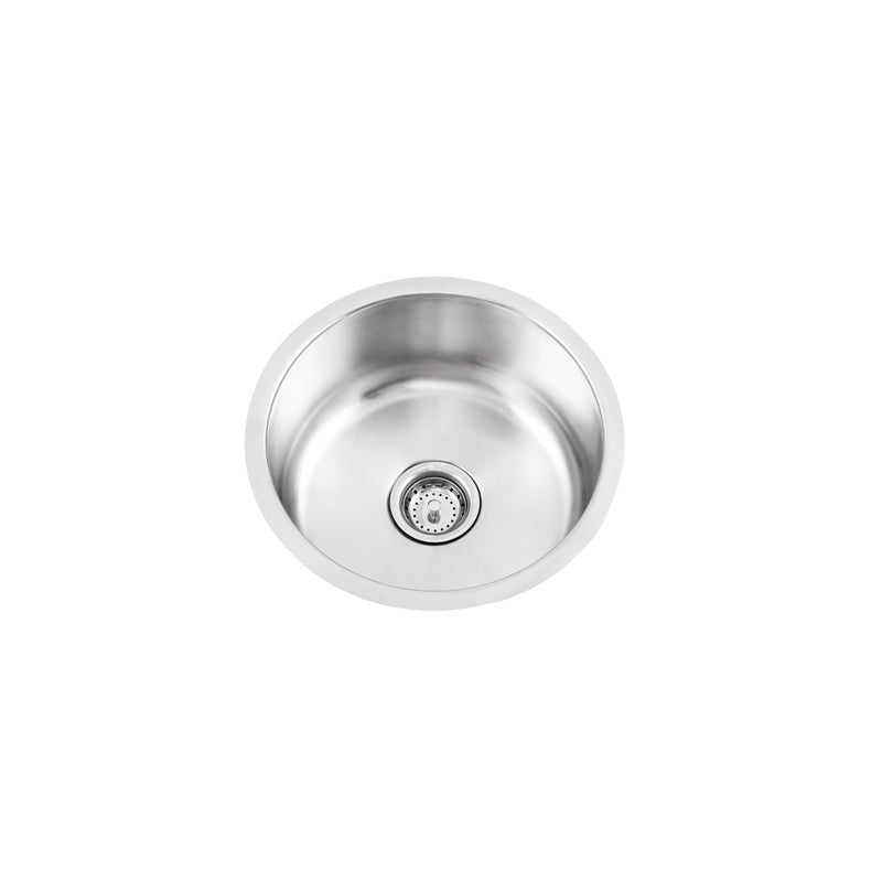 Vogt Telf 17 1/8" Single-Bowl 18-Gauge Stainless Steel Undermount Bar / Prep Sink – KS.1717.T18P-61