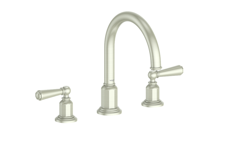 Vogt Carinthia 8" Widespread Bathroom Sink Faucet with Pop-Up Drain – Brushed Nickel – BF.C1.1311.BN